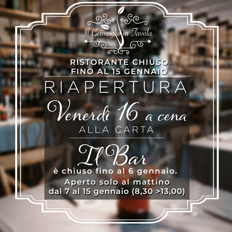 Venerdi 16 si tornerà in tavola